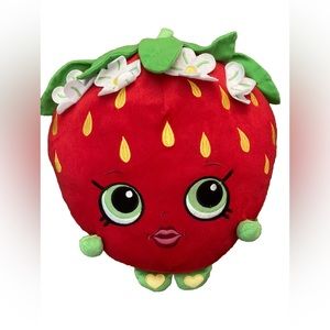 Fiesta Shopkins LARGE STRAWBERRY KISS 16" Plush STUFFED Toy Pillow